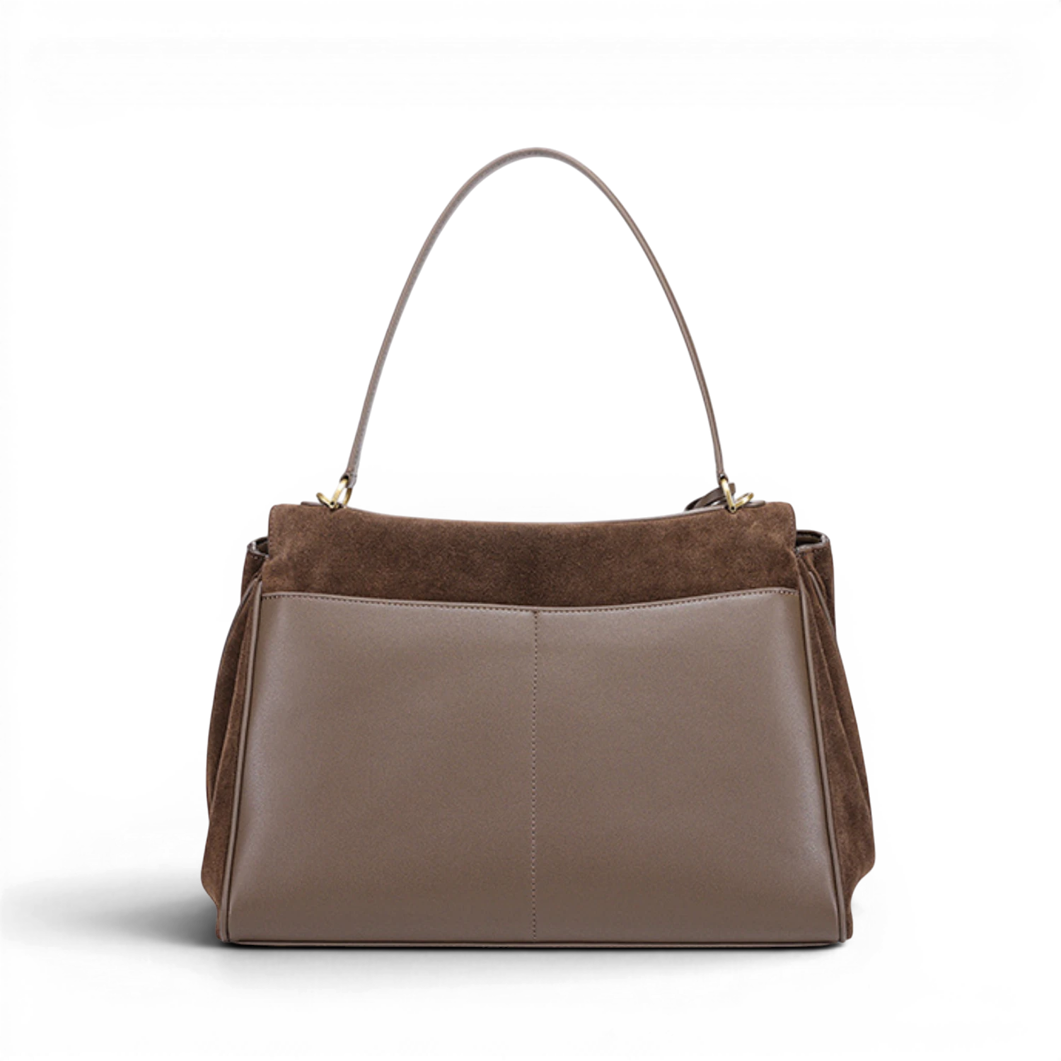 Sac à main de cours en daim souple à bandoulière – Capucine