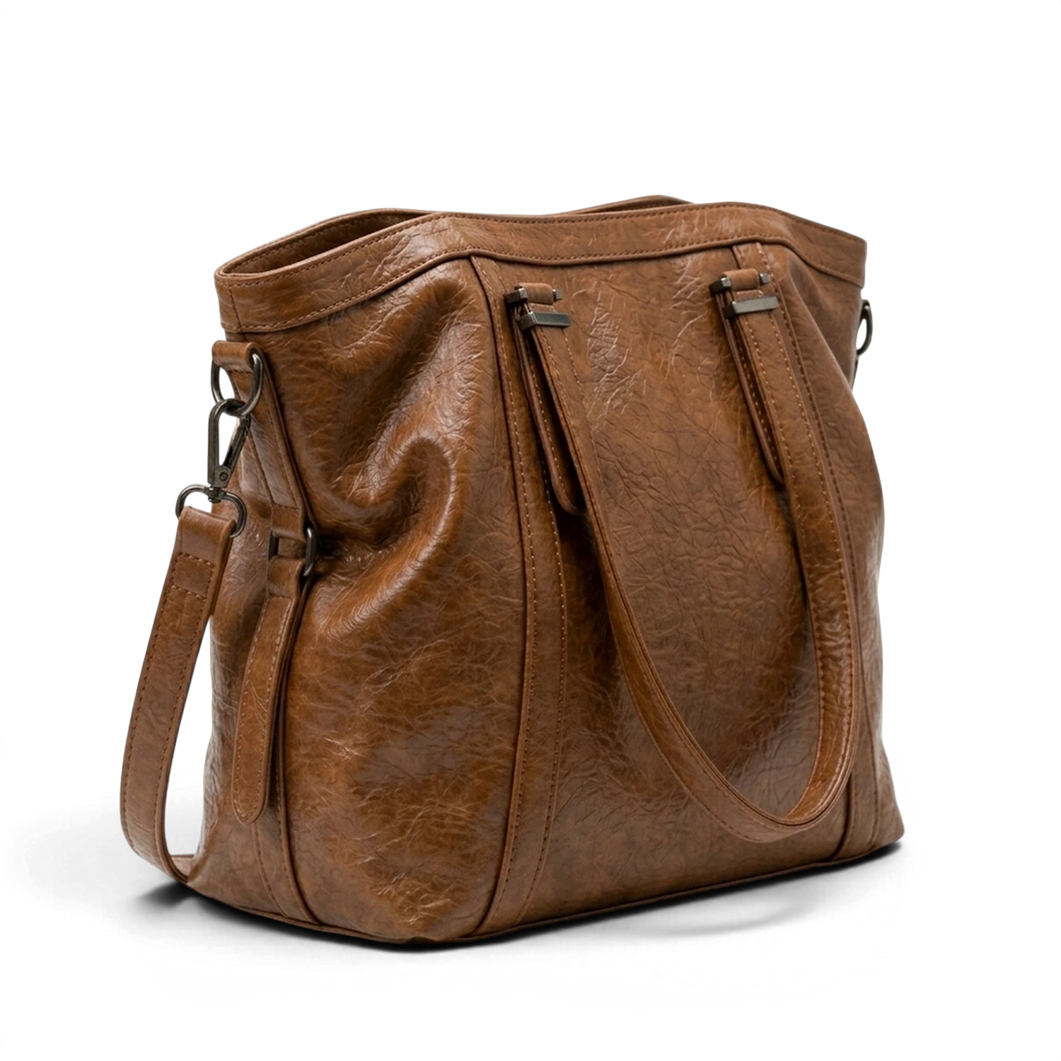 Grand sac à main de cours XXL souple à bandoulière – Anouk