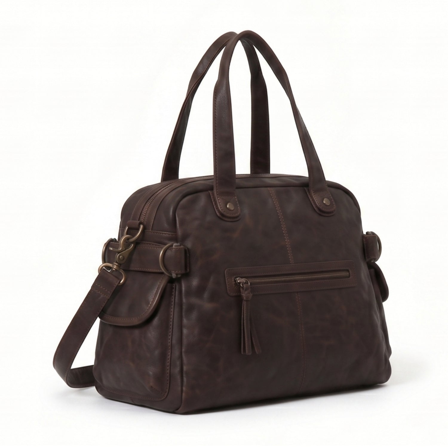 Grand sac de cours à bandoulière multipoches - Léna