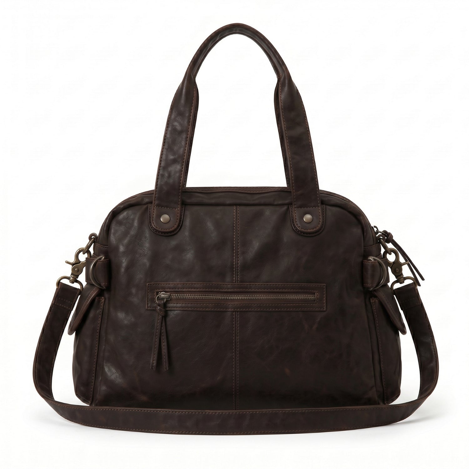 Grand sac de cours à bandoulière multipoches - Léna