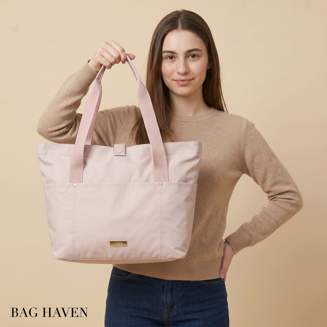 Large fabric tote bag - Foldable