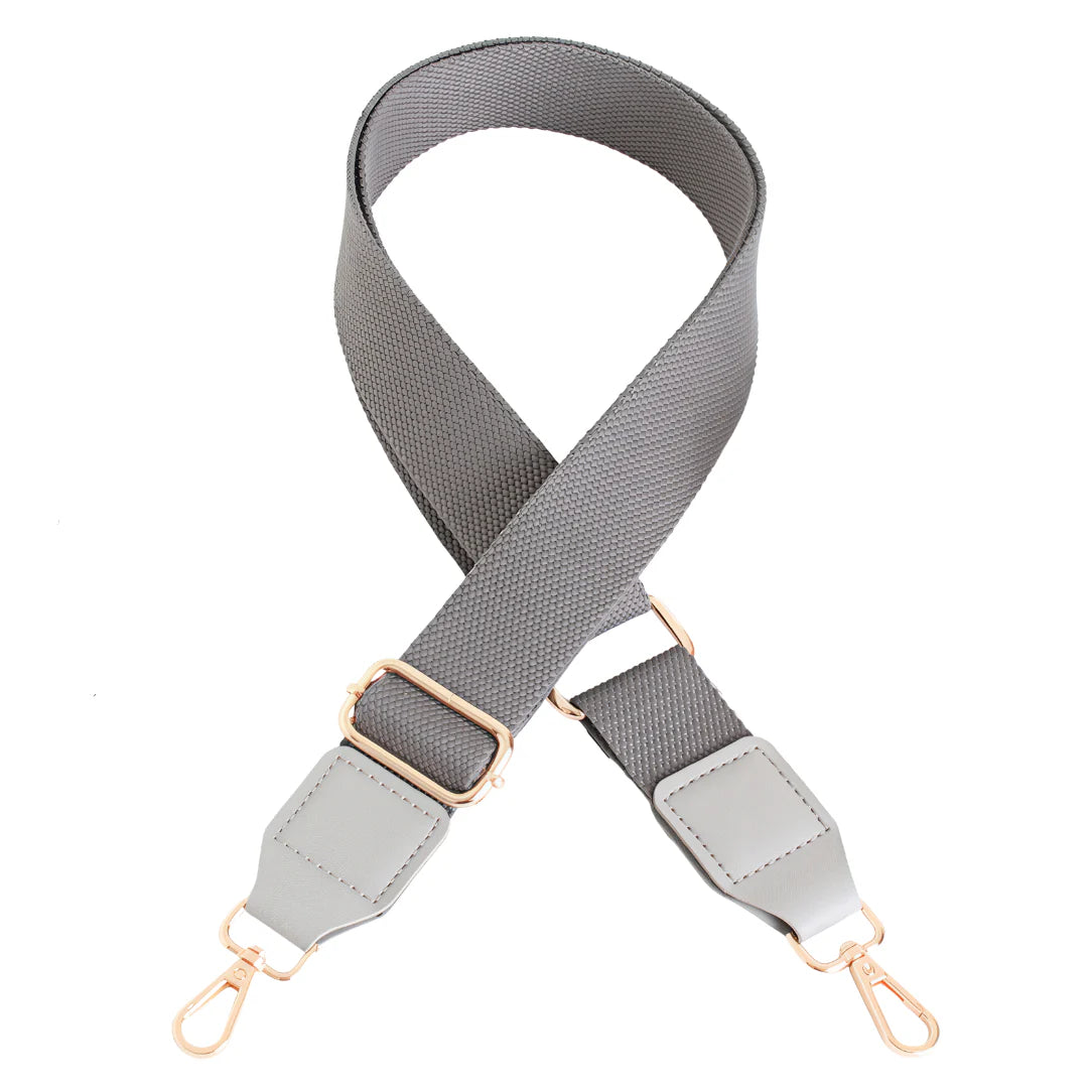 Sangle de sac à main gris ajustable pour bandoulière large réglable et élégante