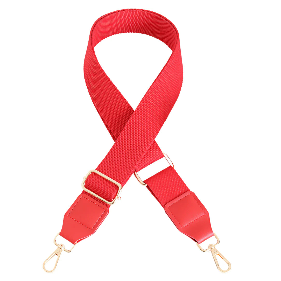Sangle de sac à main ajustable rouge pour bandoulière large réglable