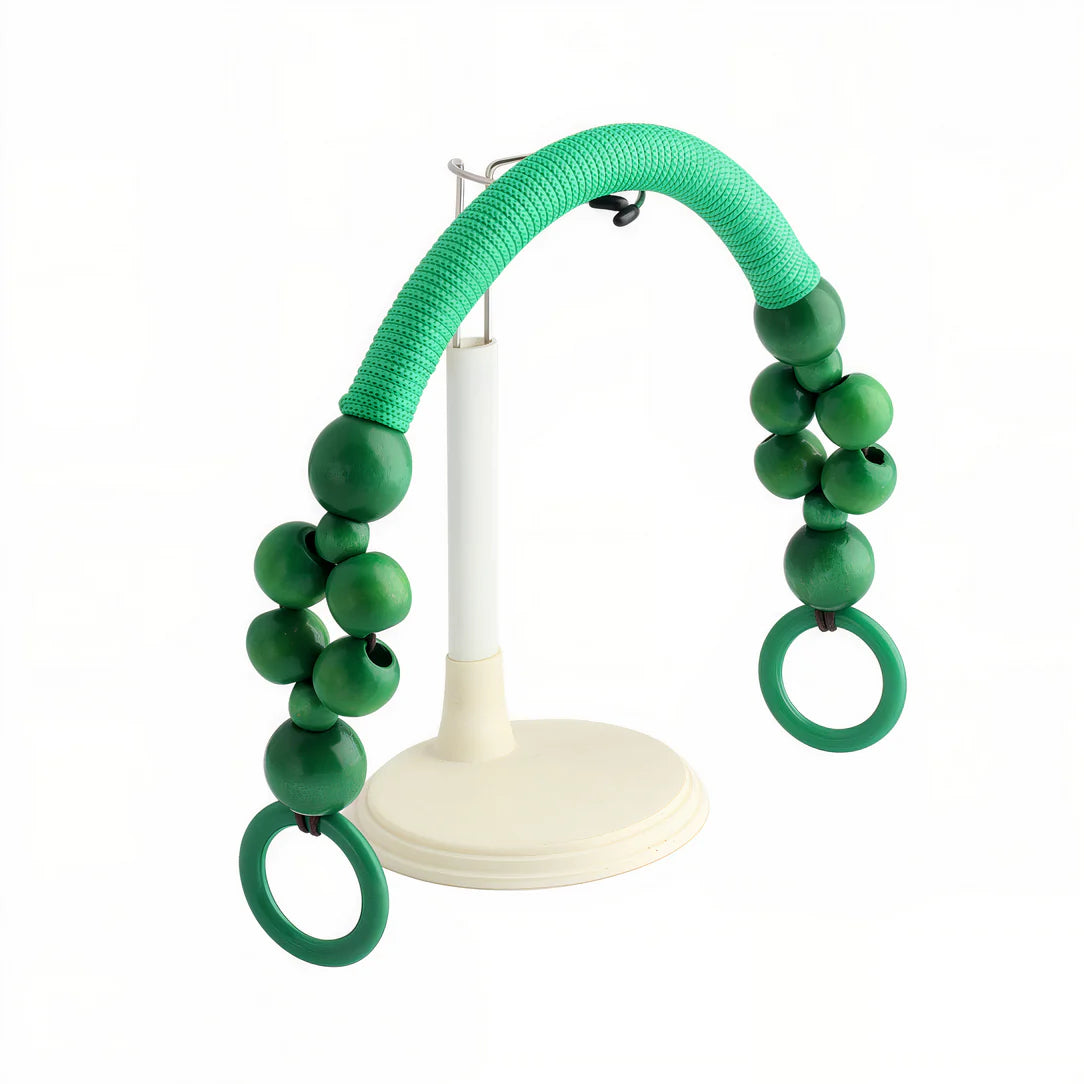 Poignée de sac perlé verte pour Anses de sac perlé en accessoire de mode