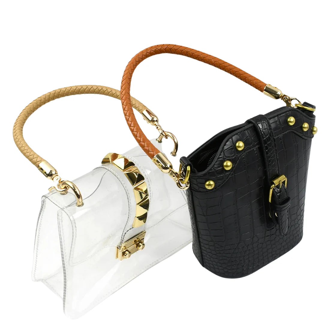Deux sacs à main stylés Anses de sac tréssée, accessoires tendance pour femmes