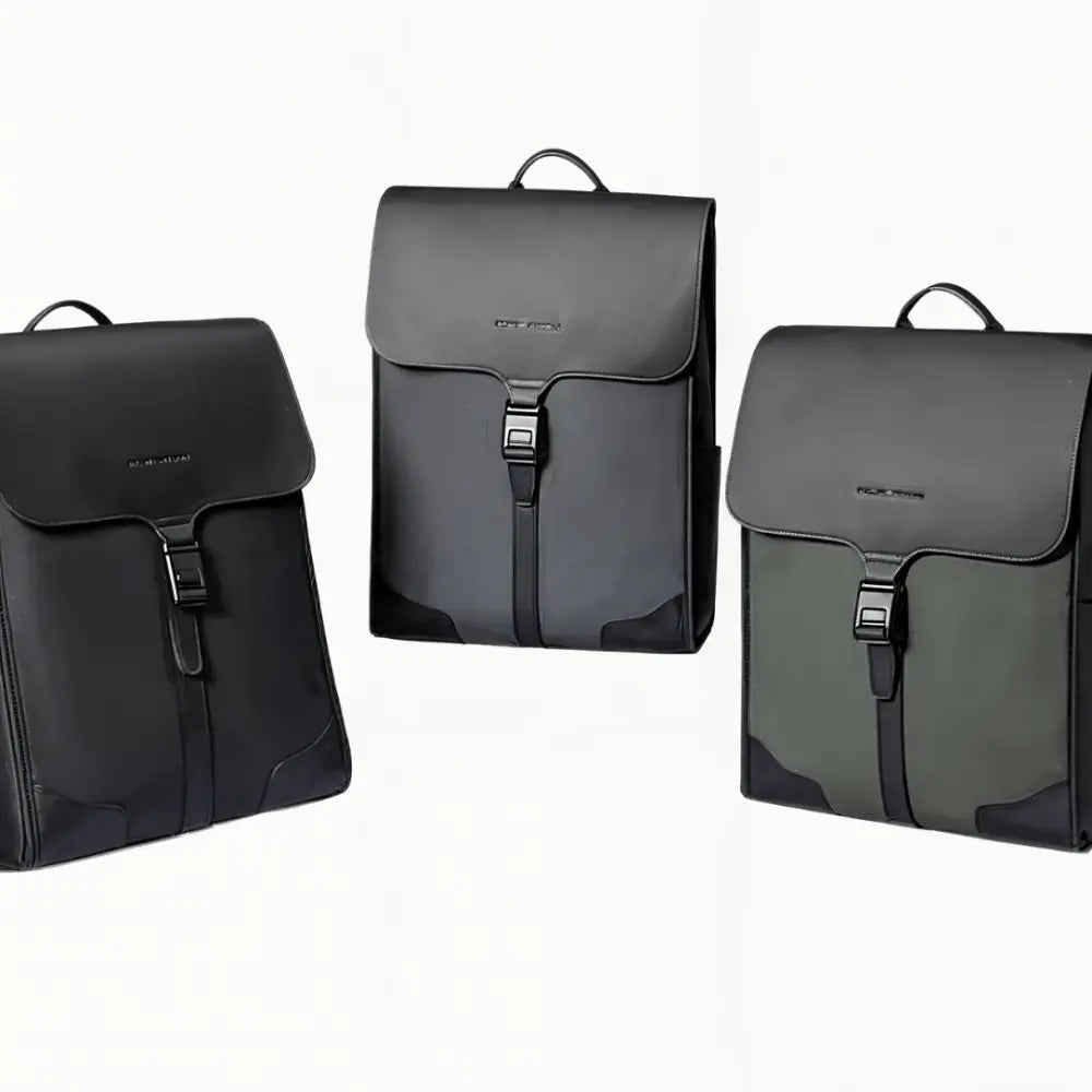 Trois sacs à dos en cuir avec rabat pour un look cartable femme chic Parisian ryden