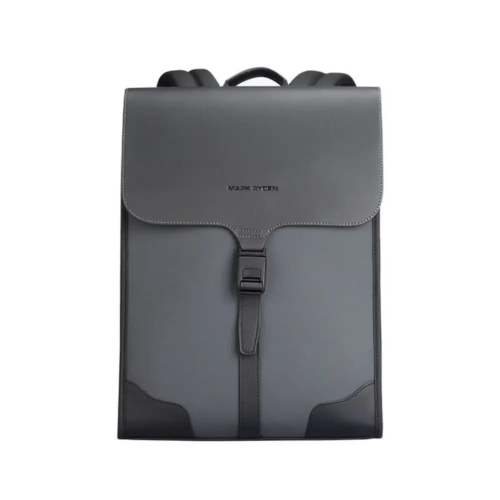 Cartable femme chic Parisian Ryden avec pochette en gris et boucle élégante