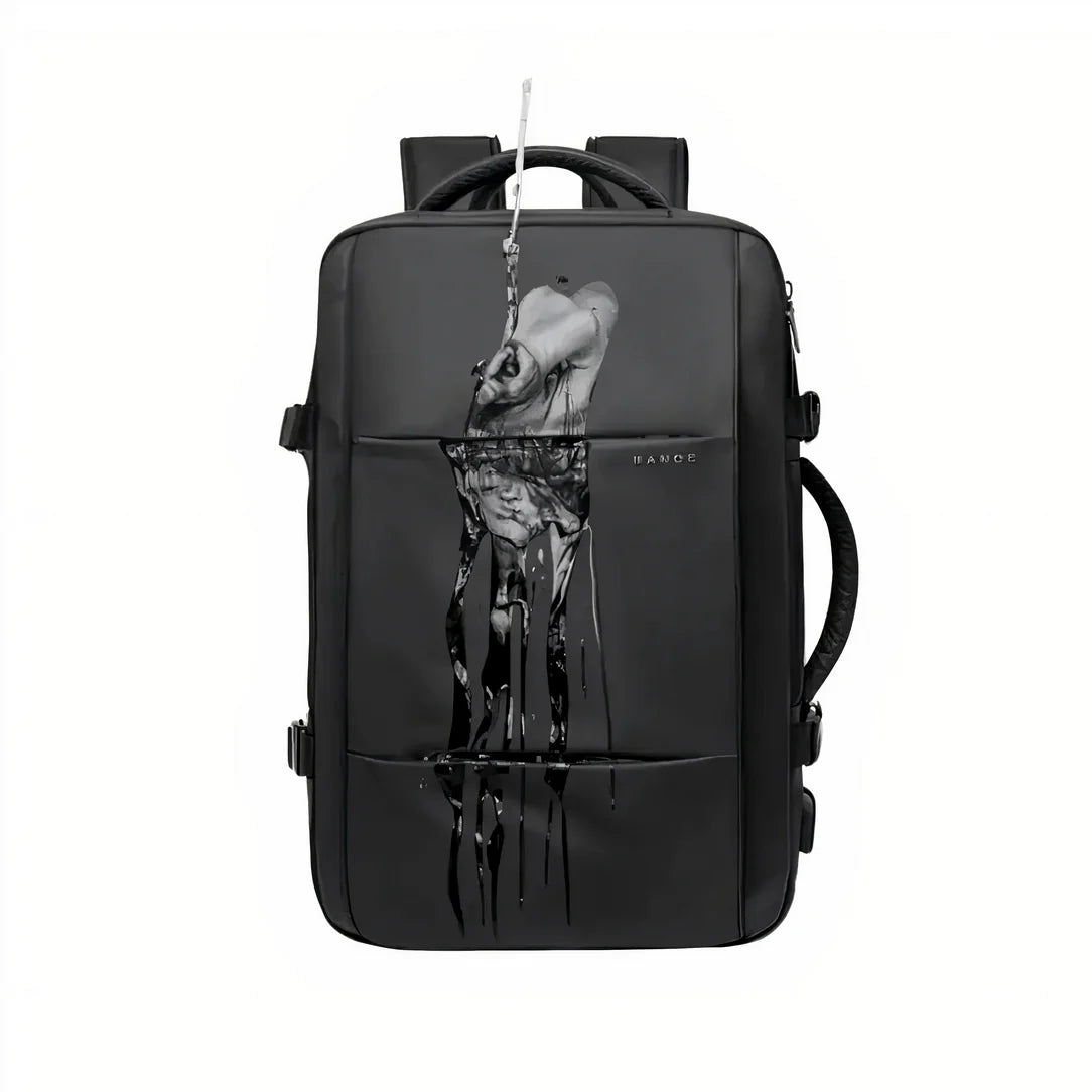 Sac à dos étanche noir TerraMax 45L pour voyager et outdoor