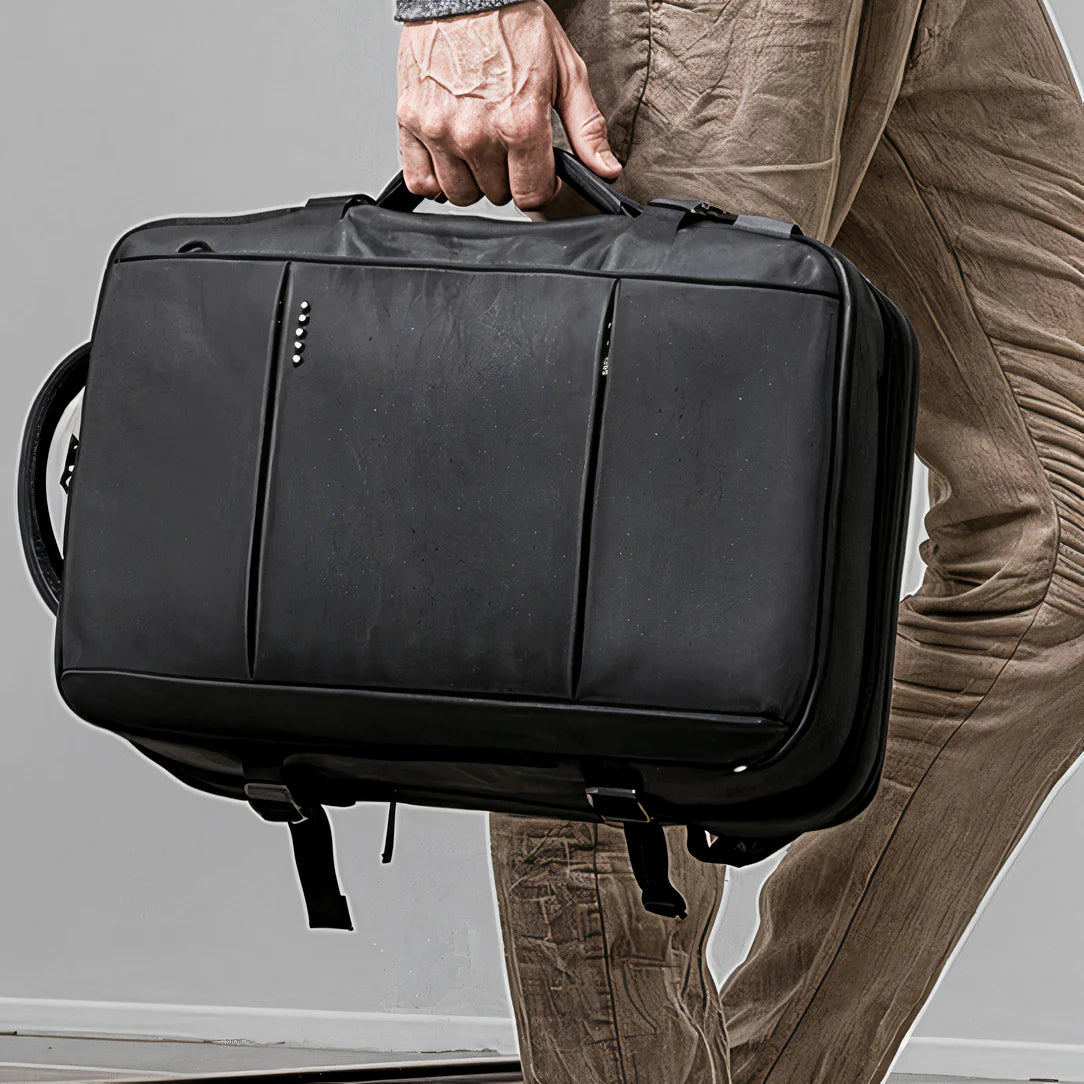 Sac à dos de voyage TerraMax 45L avec sac convertible rectangulaire noir