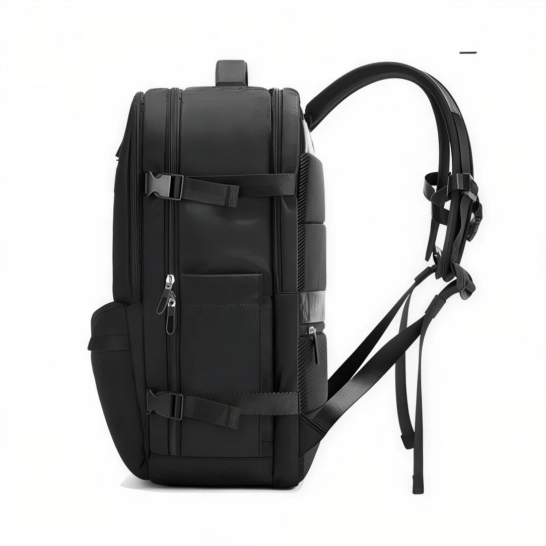 Grand sac à dos femme ordinateur Neyrox II noir pour voyages et travail