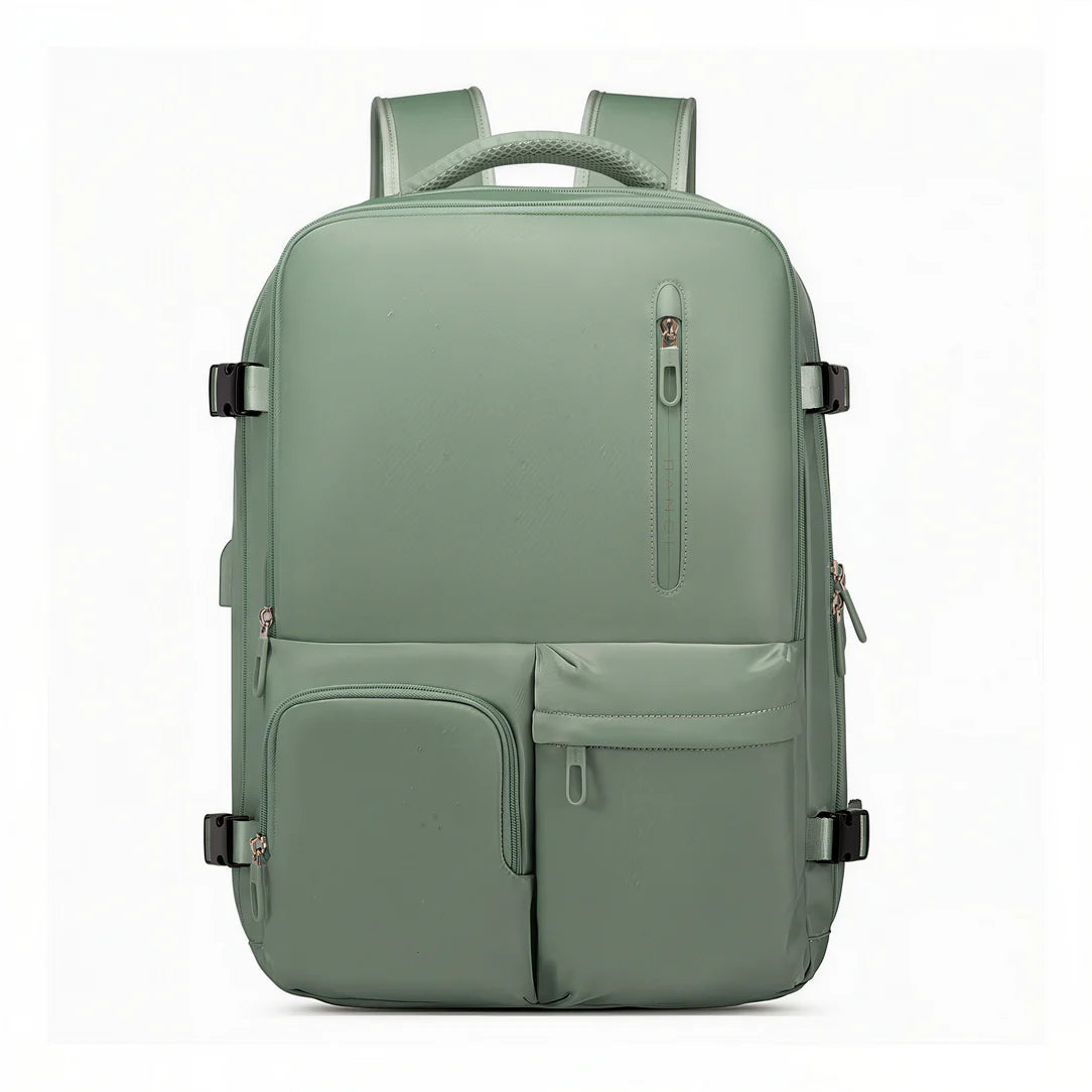 Sac à dos femme Sage vert Neyrox II avec plusieurs poches pour ordinateur