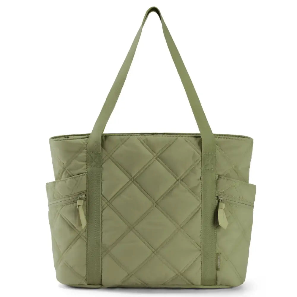 Sac à main vert quilté Grand Sac à Main Cours Lecta, sac à main élégant et pratique