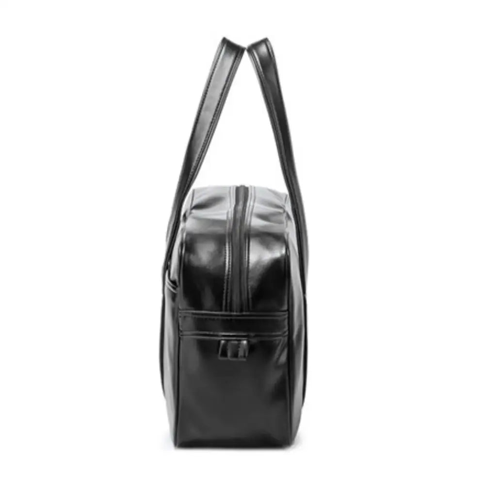 Sac à main en noir brillant, rectangular, idéal pour le Grand sac à main lycée Campus