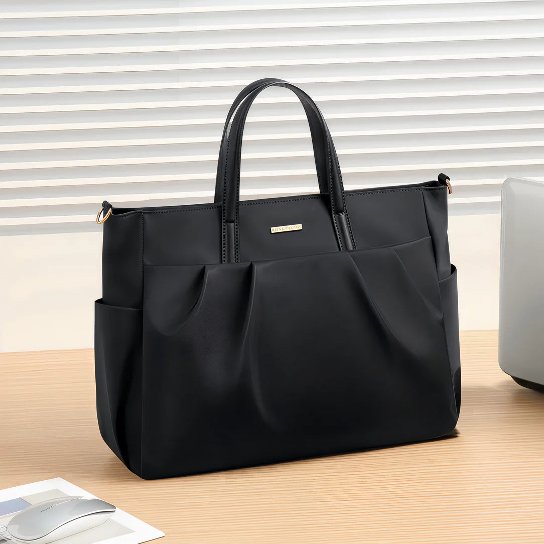 Sac à main structuré en nylon noir pour Golf Repair, grand sac à main multi compartiments