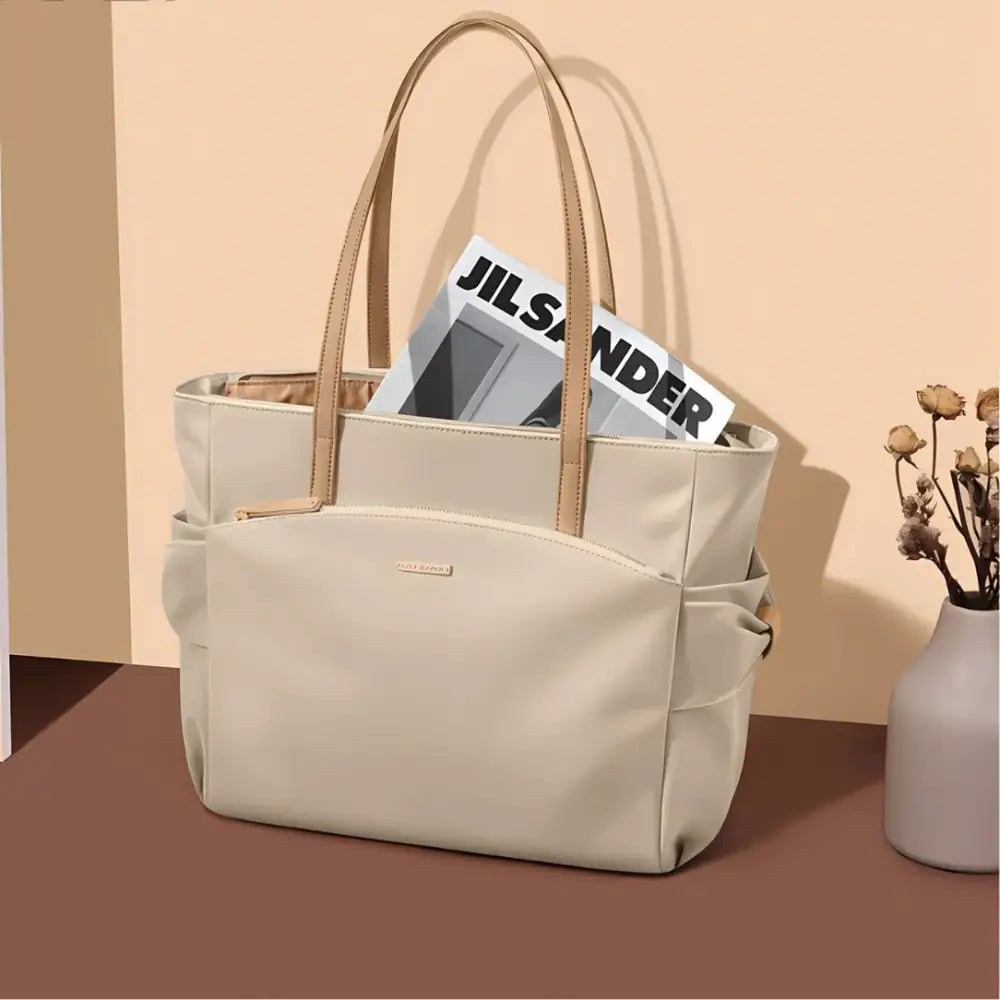 Sac cabas beige Grand Sac Cabas Majesty pour un style élégant et pratique