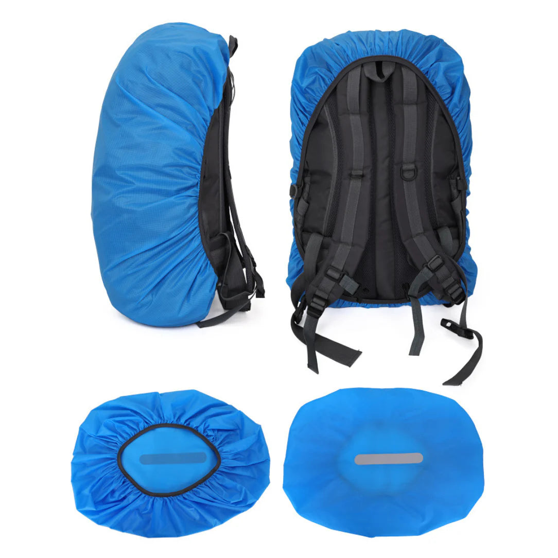 Housse anti-pluie sac à dos bleue pour protection contre la pluie 20-100L
