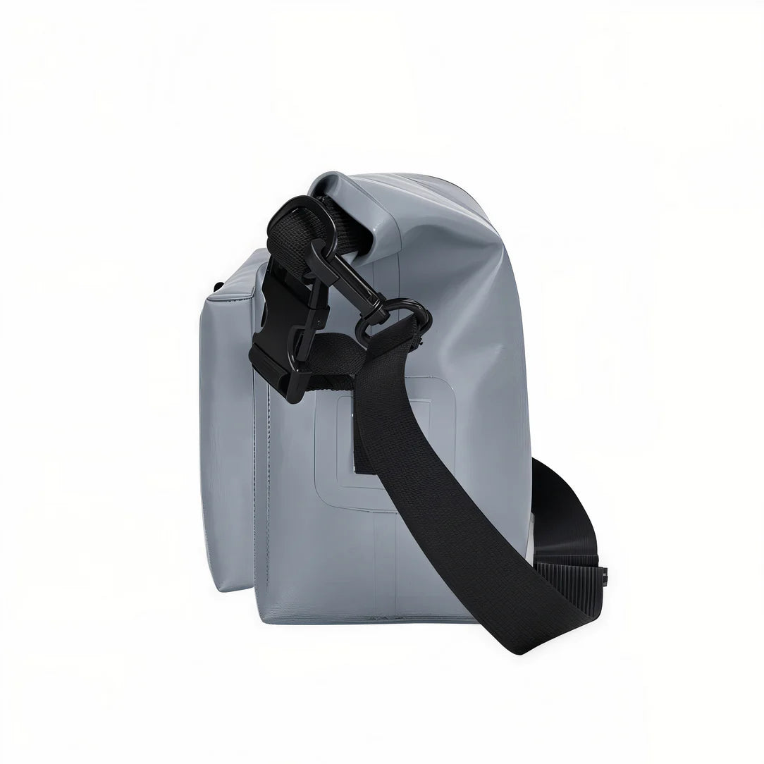 Sac à bandoulière étanche Aqua X avec fermeture roll-top et compartiment gris waterproof