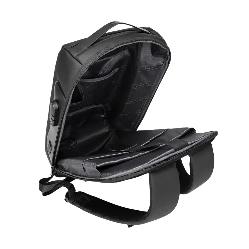 Sac à dos antivol ordinateur ouvert pour sécurité et rangement optimal