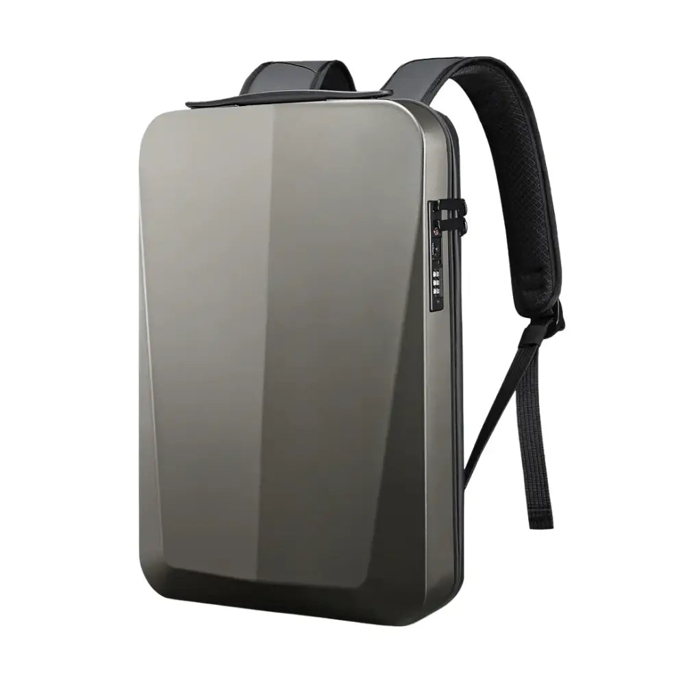 Sac à dos antivol Ultra-Plat SlimGuard avec cadenas TSA intégré et coque gris rigide