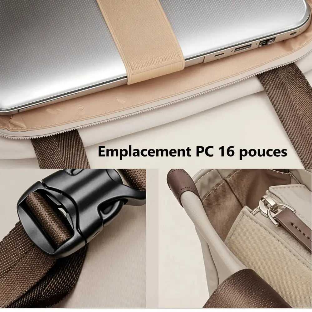 Détails du sac à dos chic femme Élance avec finition élégante et compartiments pratiques