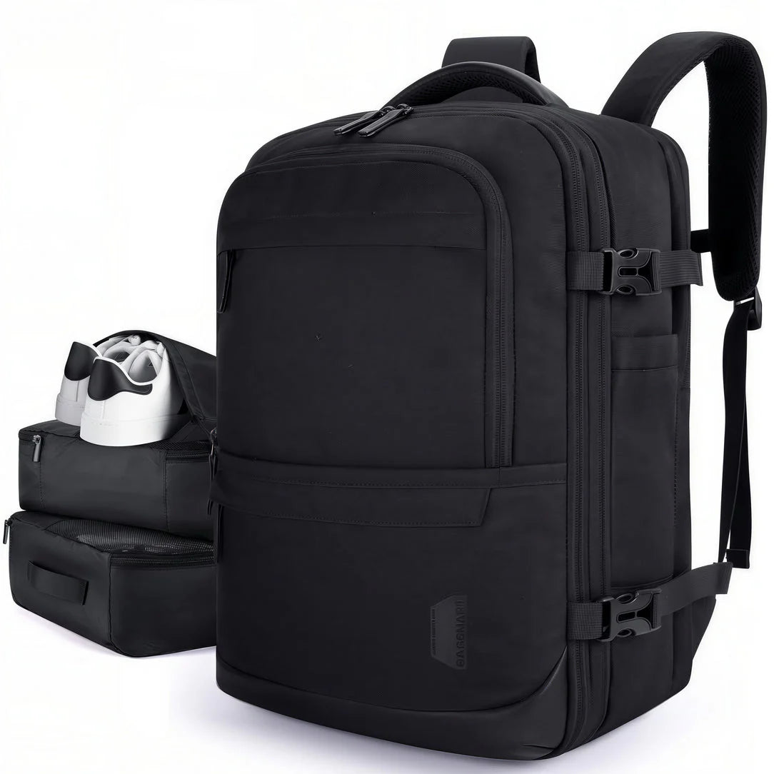 Sac à dos de voyage 35l 45x36x20cm pour compagnies aériennes, noir et pratique