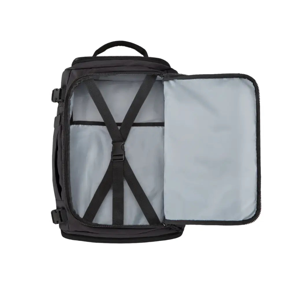 Soute ouverte du Sac à dos de voyage 40l AéroTrail, parfait pour vos voyages