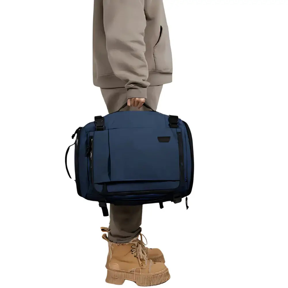 Sac à dos de voyage 40l avec sac convertible bleu pour aventures et voyages