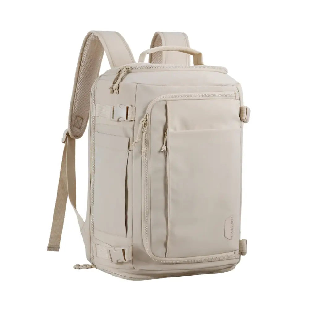 Sac à dos de voyage 40l beige AéroTrail, parfait pour vos aventures de voyage