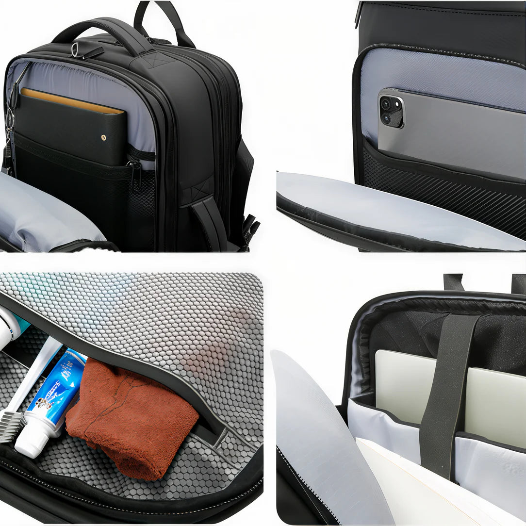 Sac à dos de voyage Voynex Travel avec plusieurs compartiments pour hommes et femmes
