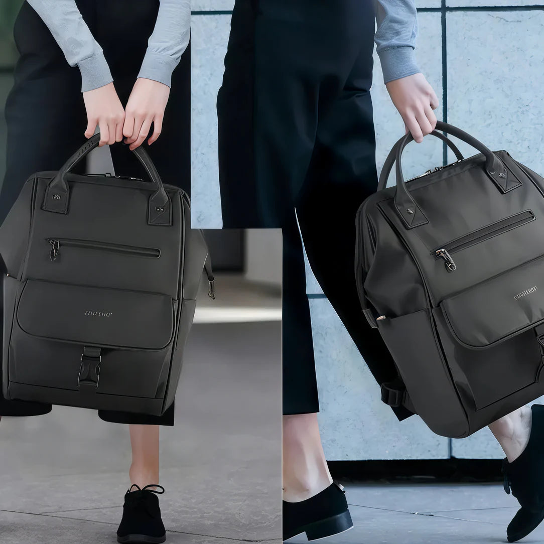 Sac à dos élégant pour femme Alma I with dark color and multiple pockets