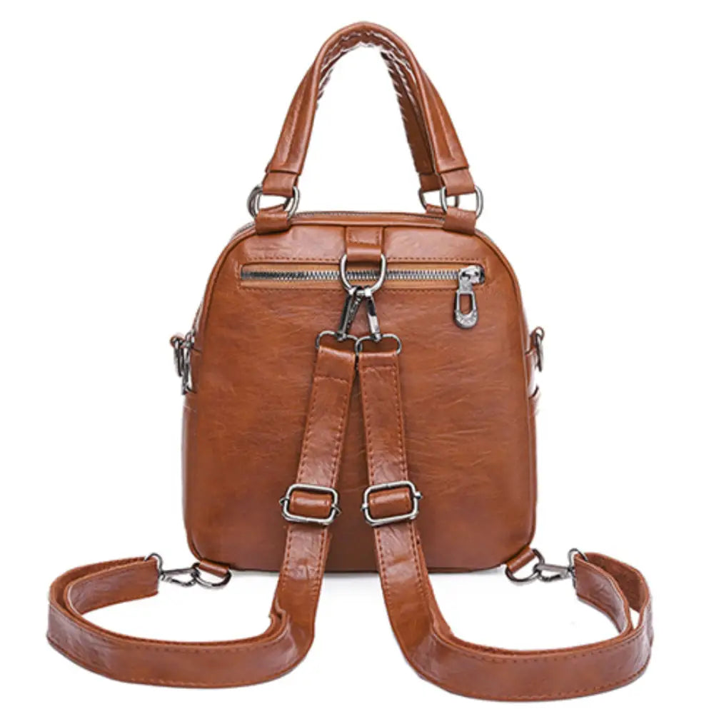 Sac à dos en cuir de ville Serano with ajustable straps, style et élégance