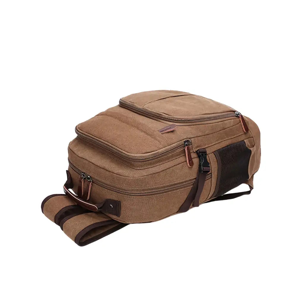 Sac à dos en tissu vintage marron pour un style bohème et tendance