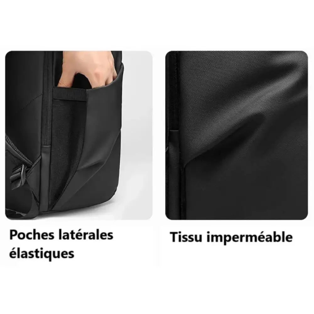 Sac à dos noir.