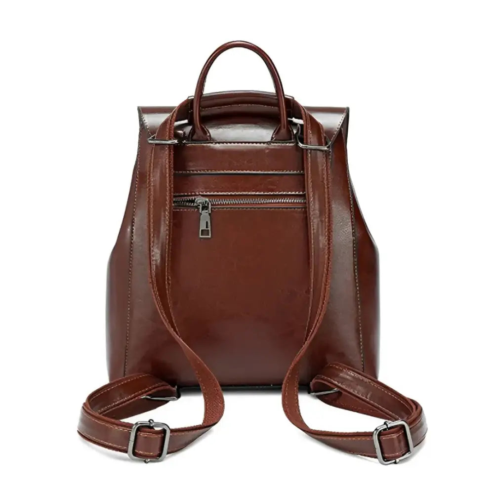 Sac à dos femme cuir chic en similicuir premium avec bretelles réglables