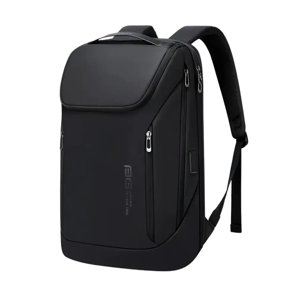 Sac à dos noir pour ordinateur portable.