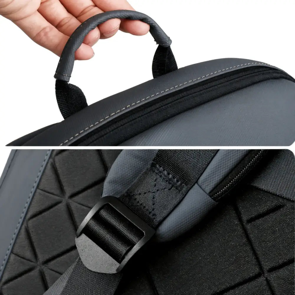 Sac à dos ordinateur 14 pouces Aéro I gris avec poignée et bandoulière réglable