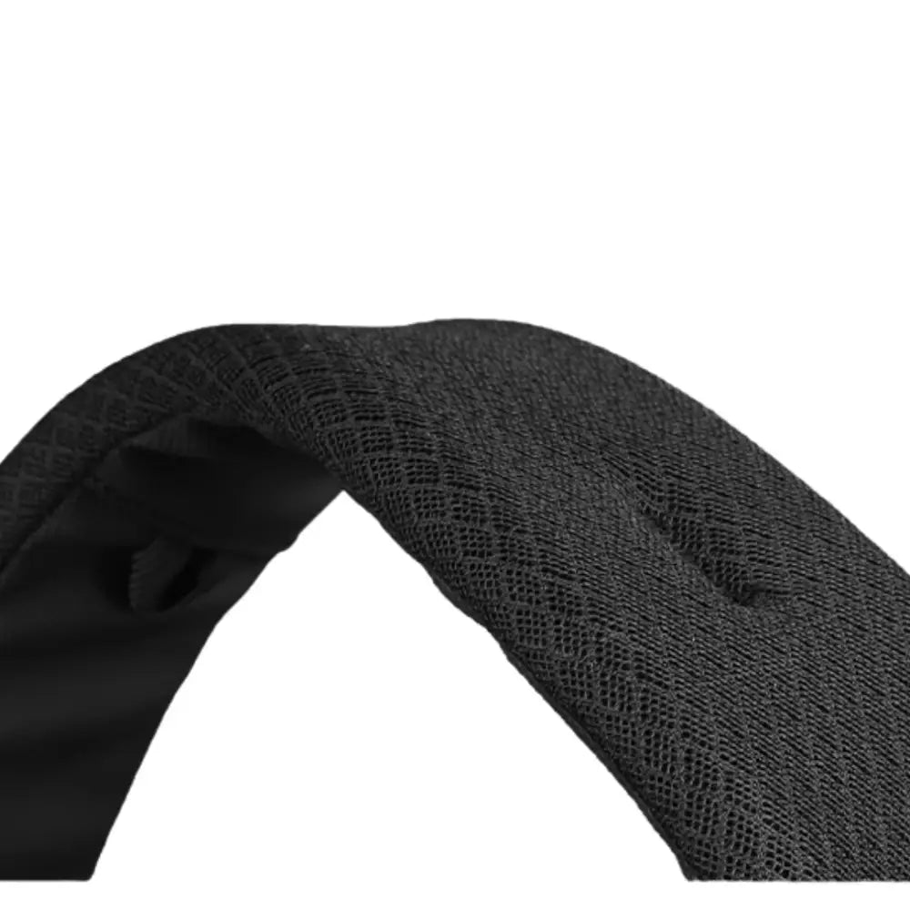 Bracelet texturé noir.