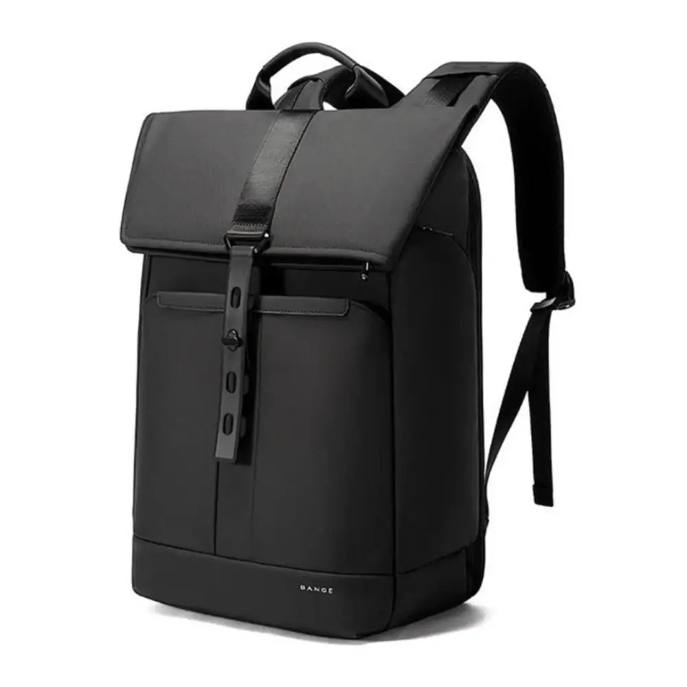 Sac à dos à roulettes noir.