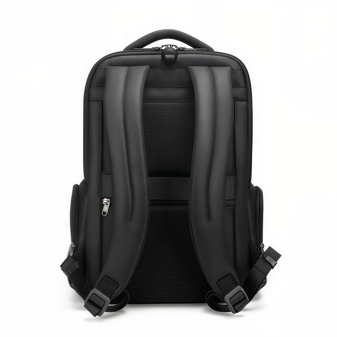Sac à dos ordinateur femme élégant Modexa avec bretelles rembourrées et style noir