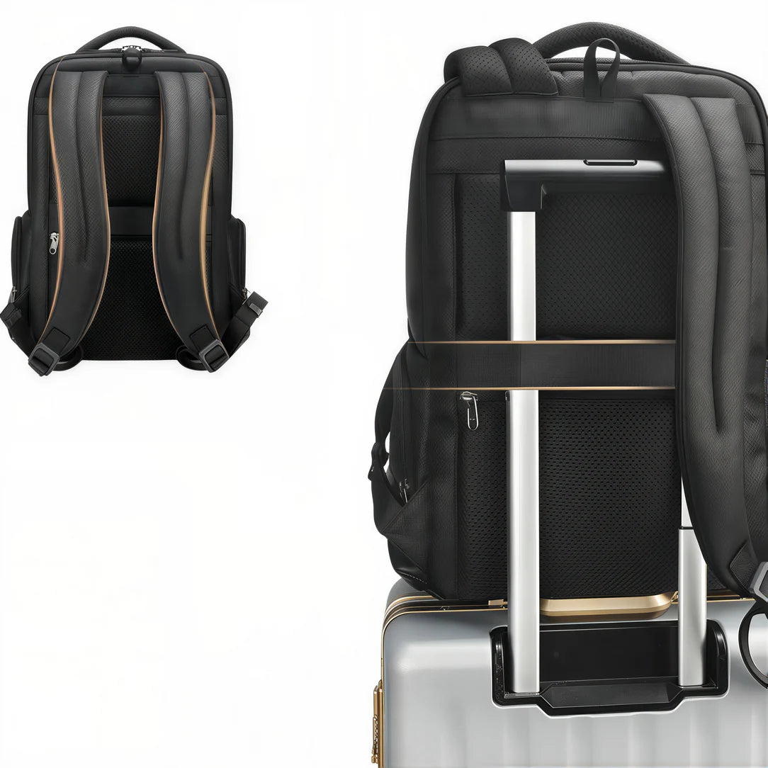 Sac à dos ordinateur femme élégant Modexa avec poignée de déplacement intégrée