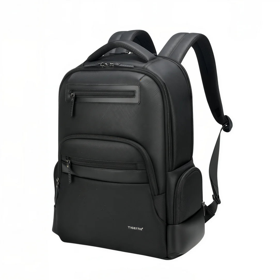 Sac à dos ordinateur femme élégant noir, design sleek et sophistiqué modexa