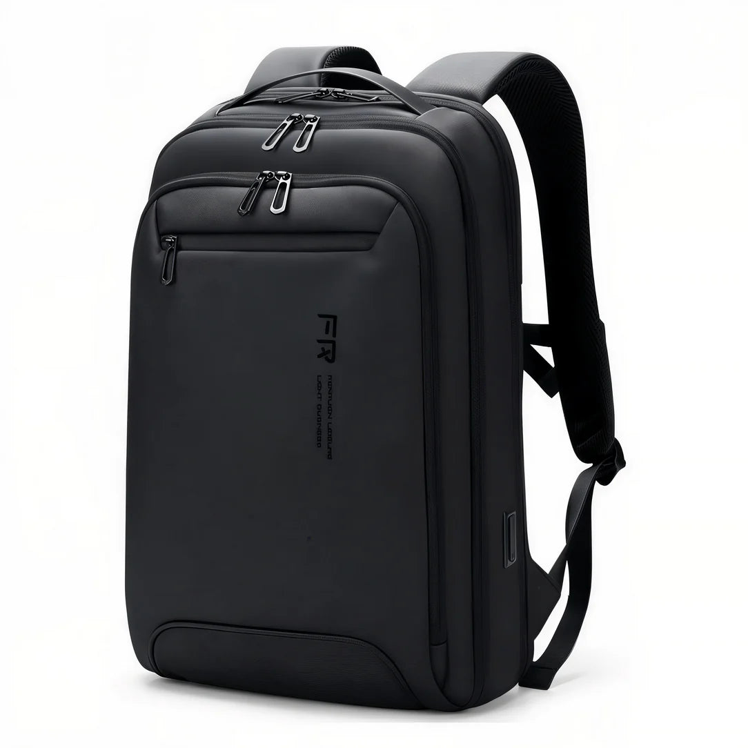 Sac à dos ordinateur femme ergonomique RydeTech moderne noir pour travel et bureau