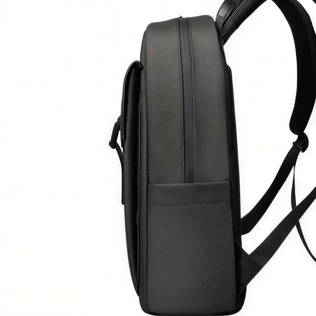 Sac à dos ordinateur noir Black Edition en cuir noir pour ordinateur portable