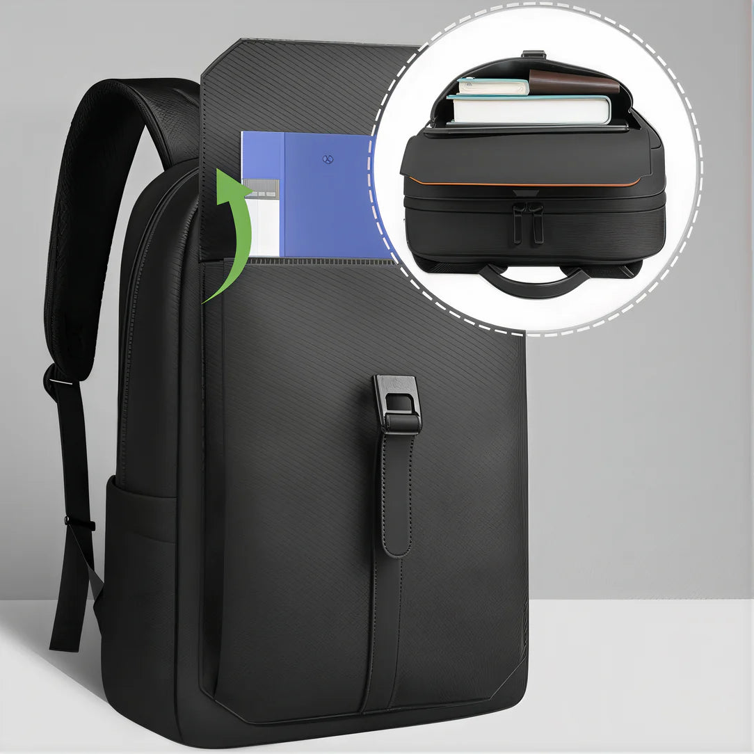 Sac à dos ordinateur noir black edition avec ouverture supérieure, noir black edition