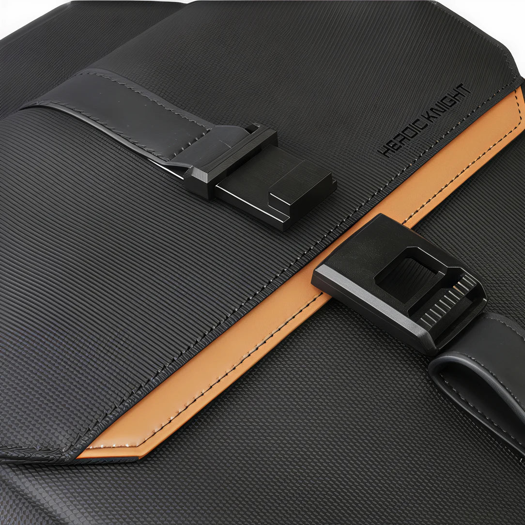 Sac à dos ordinateur noir Black Edition avec bandoulière et fermoirs noirs