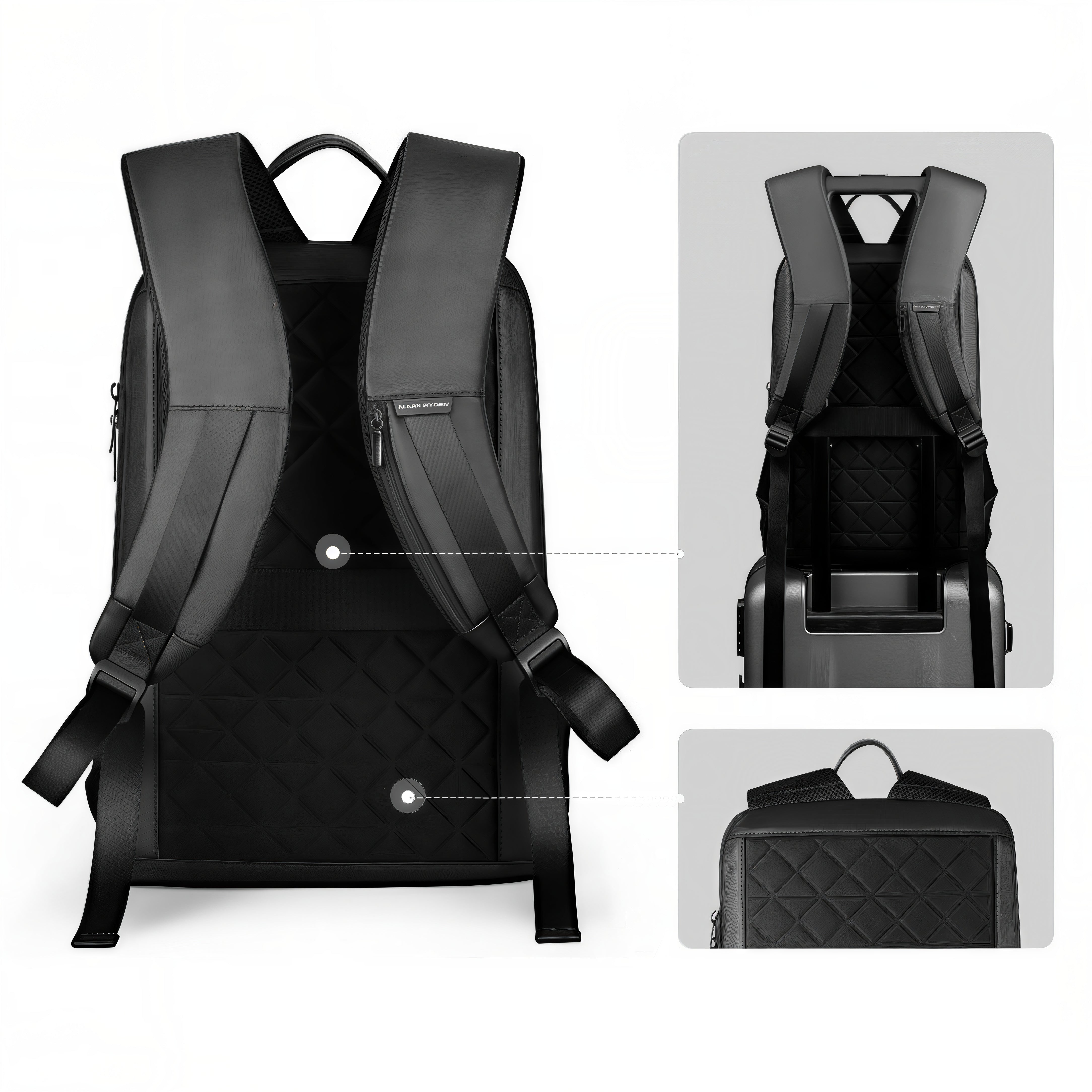 Sac à dos ordinateur ultra compact Minéa One avec sangle de bagage pour ordinateur ultra compact