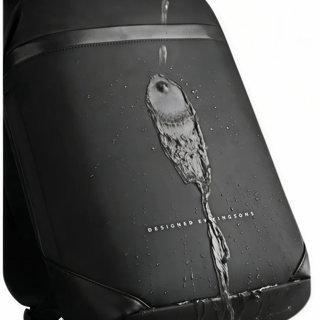 Sac à dos ordinateur ultra léger noir, résistant à l’eau, design épuré, WorkLite