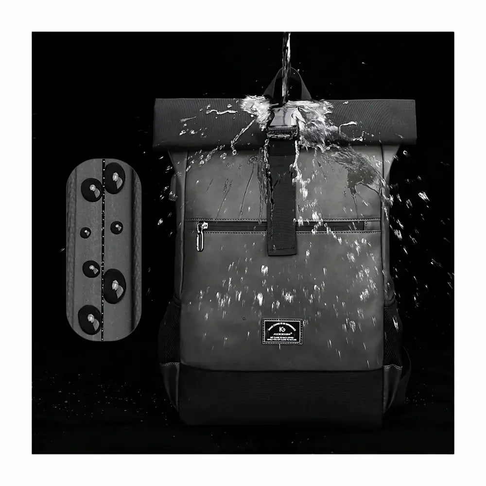 Sac à dos imperméable à roulettes.