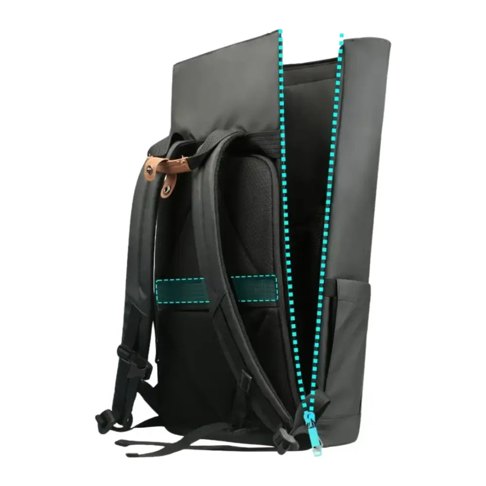 Sac à dos roll top homme noir ouvert pour hommes stylish et pratique