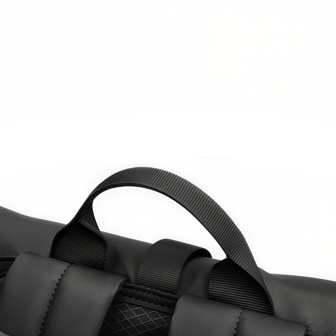 Poignée du sac à dos roll top urbain Néo, style top urbain et pratique